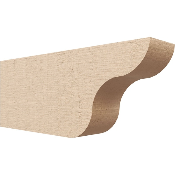 Ekena Millwork 4in. W x 8in. H x 20in. L Carmel Woodgrain TimberThane Rafter Tail, Primed Tan RFTUR04X08X20CARRCPR - main
